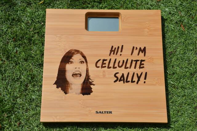 "White Chicks Inspired Bathroom Scales - ""Hi I'm Cellulite Sally" - image 1