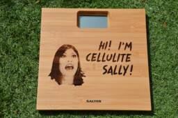 "White Chicks Inspired Bathroom Scales - ""Hi I'm Cellulite Sally" - thumbnail 1