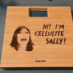 "White Chicks Inspired Bathroom Scales - ""Hi I'm Cellulite Sally" - thumbnail 2