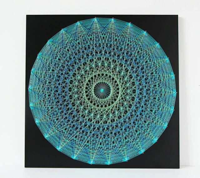 Sacred Geaometry String Art Universe New Wall Decor Mandala Home Pictures Cosmos Illustration Hanging Spiritual Zen - image 1