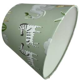 Green Safari Animal Lampshade For Ceiling & Table Lamps, Kids Nursery Empire Or Drum Light Shade - thumbnail 2