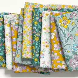 Liberty London Crib Sheet Yellow Floral Fitted Sheet - thumbnail 2