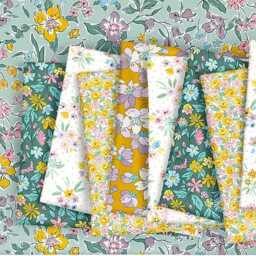 Liberty London Crib Sheet Yellow Floral Fitted Sheet - thumbnail 4