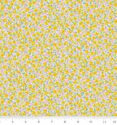 Liberty London Crib Sheet Yellow Floral Fitted Sheet - thumbnail 3