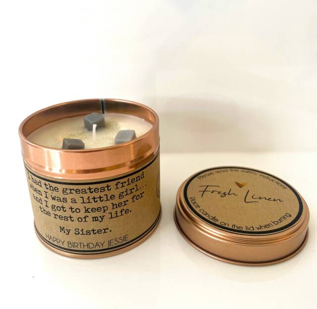 Sister Birthday Candle - Personalised With Name Handmade Forever Friend - image 1