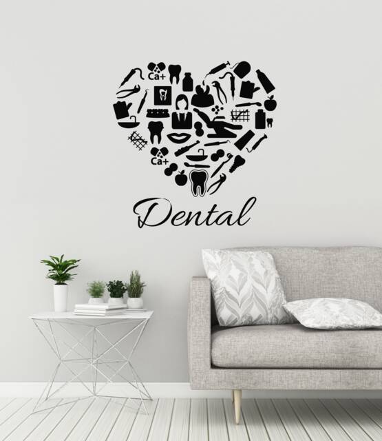 Dental Office Vinyl Wall Decal Dentist Dentistry Clinic Oral Stickers Mural - #3001Di - image 1