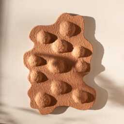 Japandi Wall Art - Wabi Sabi Relief Sculpture Plaster Biomorphic Modern Organic Minimalist - thumbnail 4