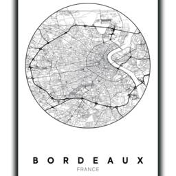 Bordeaux - Original Map Of Bordeaux/ City Bordeaux, Bordeaux Poster, Design, France, Europe, Decoration, Print, Wall Print - thumbnail 3