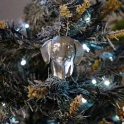 Dachshund Christmas Ornament - Handmade 3D Dog Tree Decor - thumbnail 3