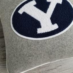 Byu, Oval Y Letterman Pillow, Brigham Young University, Byu Cougars - thumbnail 4