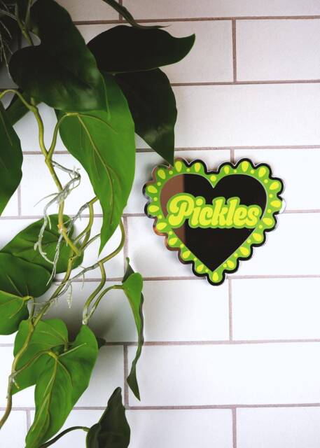 I Heart Pickles Mirror
