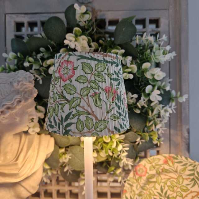Cordless Touch Lampbeautiful Decoupaged William Morris Inspired Sweet Briar Usb Rechargeable Table Lamp. Lamp.portable - image 1