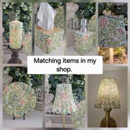 Cordless Touch Lampbeautiful Decoupaged William Morris Inspired Sweet Briar Usb Rechargeable Table Lamp. Lamp.portable - thumbnail 4