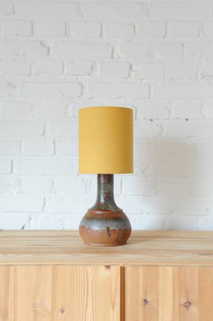 Ceramic Vintage Table Lamp By Axella Ceramics With A New Handmade Lampshade - image 1