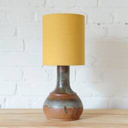 Ceramic Vintage Table Lamp By Axella Ceramics With A New Handmade Lampshade - thumbnail 3