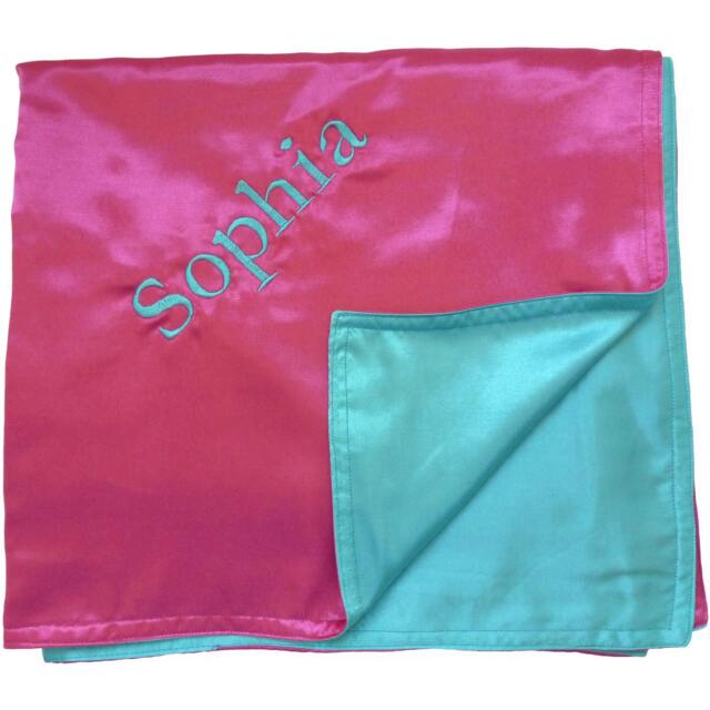 Satin Baby Blanket - Embroidered & Personalized To Your Specifications - image 1