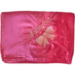 Satin Baby Blanket - Embroidered & Personalized To Your Specifications - thumbnail 3