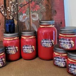 Oakmoss & Amber Soy Candle Hand-Poured Maine Farmhouse Candle - thumbnail 4