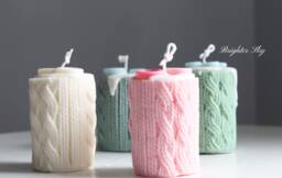Yarn Cylinder Candle-Personalized Gifts-Best Friend Gifts-Candles-Home Decor-Self Gift-Birthday Gift-Gift For Her-Cute Candles
