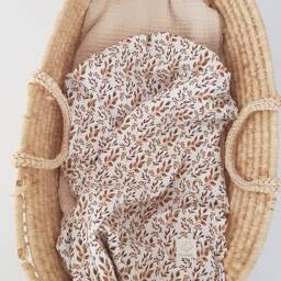 Muslin Baby Swaddle Scarf Perfect Wrap Blanket For Extra Soft Gots Organic Cotton Lightweight - thumbnail 3