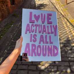 Love Actually Is All Around Acrylic Mirror, 3D Mirror Sign, Valentine Wall Art, Retro Kitchen Art - thumbnail 2