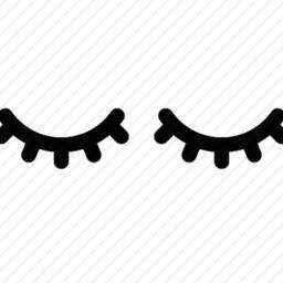Sleepy Eyes Wall Decal, Eyelash Sticker, Peel & Stick Removable Vinyl Bedroom Nursery Decor, Modern Kids Art, Free Shipping - thumbnail 2