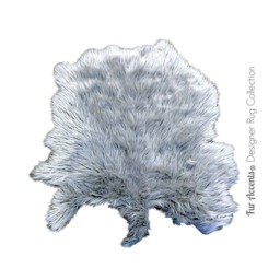 Faux Sheepskin Rug - Plush Pelt Shape, Usa Made - thumbnail 2