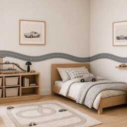 Road Border Wall Stickers, Peel Stick Vinyl Strips For Kids Bedroom Nursery Decor - thumbnail 2