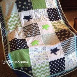 Sea Turtle Quilt/Sea Turtle Matching Items Available/Baby Quilt/Handmade Quilt/Sea Nursery/Sea Blanket/Sea - thumbnail 2