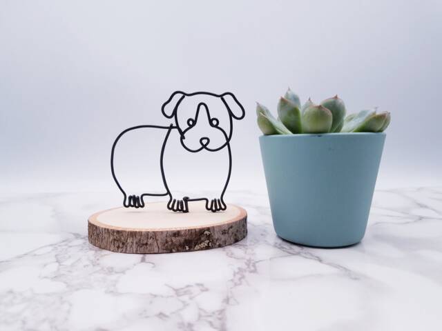 Wire Sculpture Of Guinea Pig - image 1