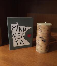 Custom Minnesota Love Wood Sign. State. Rustic. Wall Or Shelf Decor