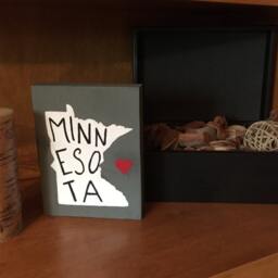 Custom Minnesota Love Wood Sign. State. Rustic. Wall Or Shelf Decor - thumbnail 2