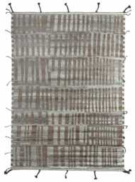 Hand-Knotted Moroccan Beni Ourain Rug, 100% Natural Wool, Modern Berber Carpet For Living Room - thumbnail 1