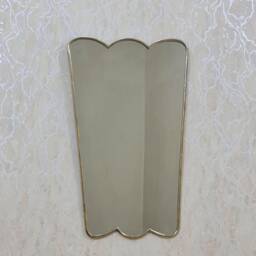 Butterfly Brass Mirror, Wavy Wall Irregular Mirror, Brass Wall Bathroom Antique Mirror, Large Mirrors - thumbnail 2