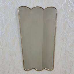 Butterfly Brass Mirror, Wavy Wall Irregular Mirror, Brass Wall Bathroom Antique Mirror, Large Mirrors - thumbnail 3