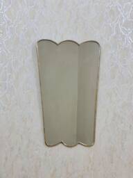Butterfly Brass Mirror, Wavy Wall Irregular Mirror, Brass Wall Bathroom Antique Mirror, Large Mirrors - thumbnail 1