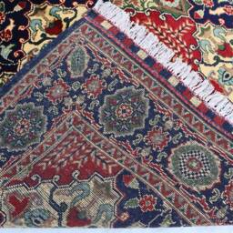 Afghan Geometric Rug, 3'6x5'2 Ft Top Quality Hand Knotted Soft Wool Handmade Area Turkmen Oriental Bukhara Rug 3x5 Living Room - thumbnail 4