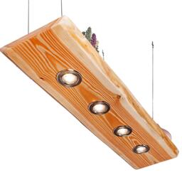 Larch Wood Ceiling Lamp, Natural Finish, For The Kitchen - Vintage Living Room Pendant Lamp Dining Light Led