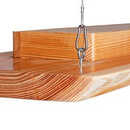 Larch Wood Ceiling Lamp, Natural Finish, For The Kitchen - Vintage Living Room Pendant Lamp Dining Light Led - thumbnail 3