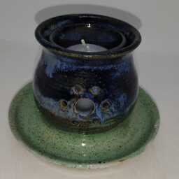 Handmade Ceramic Pottery Votive Candle Holder - thumbnail 4