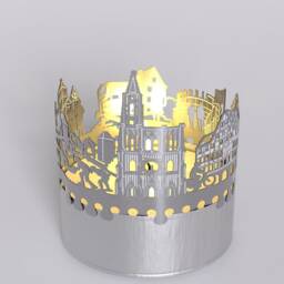 strasbourg Skyline Shadow Play - Mesmerizing Light Show Souvenir For Fans Captivating Candle Attachment - thumbnail 4