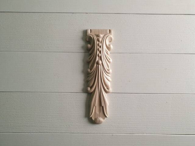 Corbel Of Wood, Unpainted, Decorative Carved Wooden Corbel, 1Pc, Home Wall Embellishments, Wood Wall Art Decor - image 1