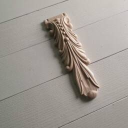 Corbel Of Wood, Unpainted, Decorative Carved Wooden Corbel, 1Pc, Home Wall Embellishments, Wood Wall Art Decor - thumbnail 3