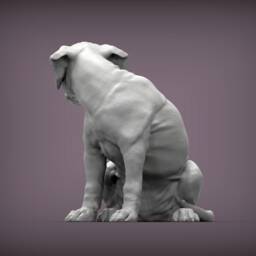 3D Printed Rhodesian Ridgeback Puppy Figurine Dog Lover Gift - thumbnail 3