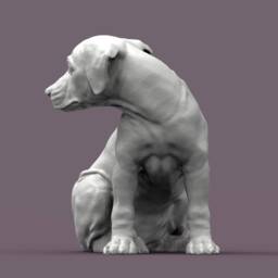 3D Printed Rhodesian Ridgeback Puppy Figurine Dog Lover Gift - thumbnail 2