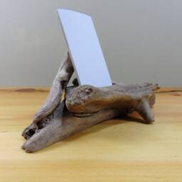 Carved Driftwood Business Card Holder For Vertically Standing Cards, Display, Display, Wood - thumbnail 3