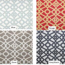 "Pair 25 Or 50"" Wide P Kaufman Fretwork Panels Drape Custom Cafe Curtains Length 24 63 72 84 96 108 120 132" - thumbnail 2