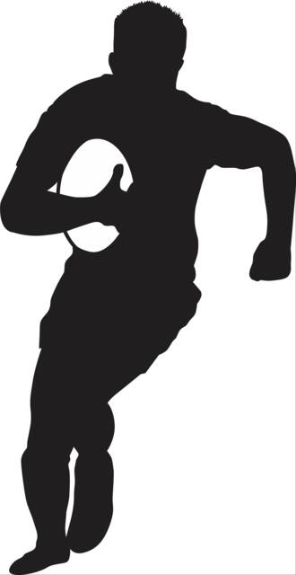 Rugby Union Player Vinyl Van Car Wall Art Sticker Decal Boys Bedroom Decor Sillouhette