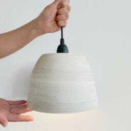 Pendant Light For Kitchen - Ceramic Pendant Lighting Shade Handmade Lampshade - thumbnail 3