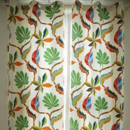 Window Curtain Panel/Window Treatment/Bedroom Drape/Kitchen/Child Playroom/Bathroom Shower Curtain/Nursery-Summer Palm Tropical, Gift - thumbnail 3